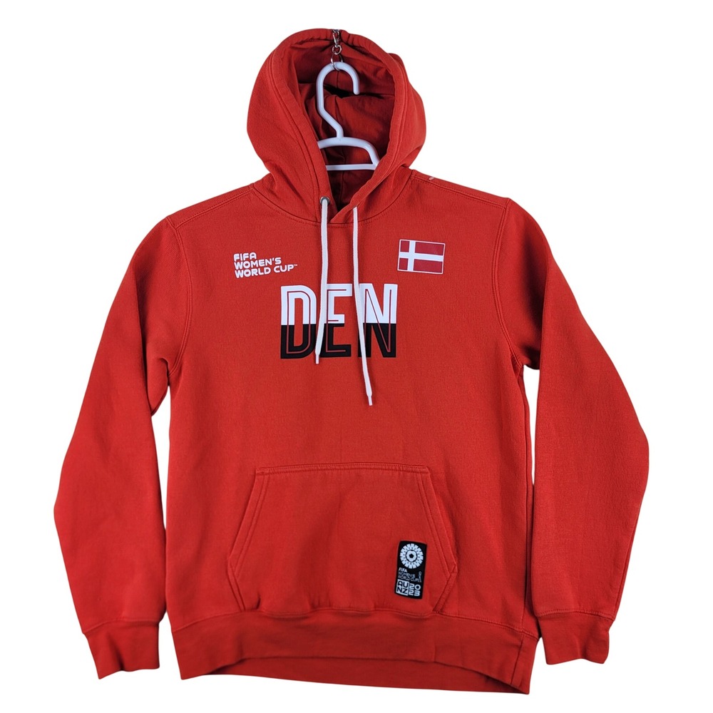 Outerstuff FIFA Womens M World Cup Hoodie Medium Red Denmark Soccer AU NZ 2023